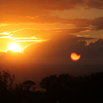 Sunset on Day 2, June 22 from the golf course.
