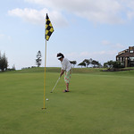 Nana sinking the putt at number 3!
