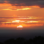 Sunset from the tee at hole 4, on July 29.