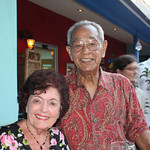 Archie Grant, Olliephonic Horns piano and bass player, and Nana.